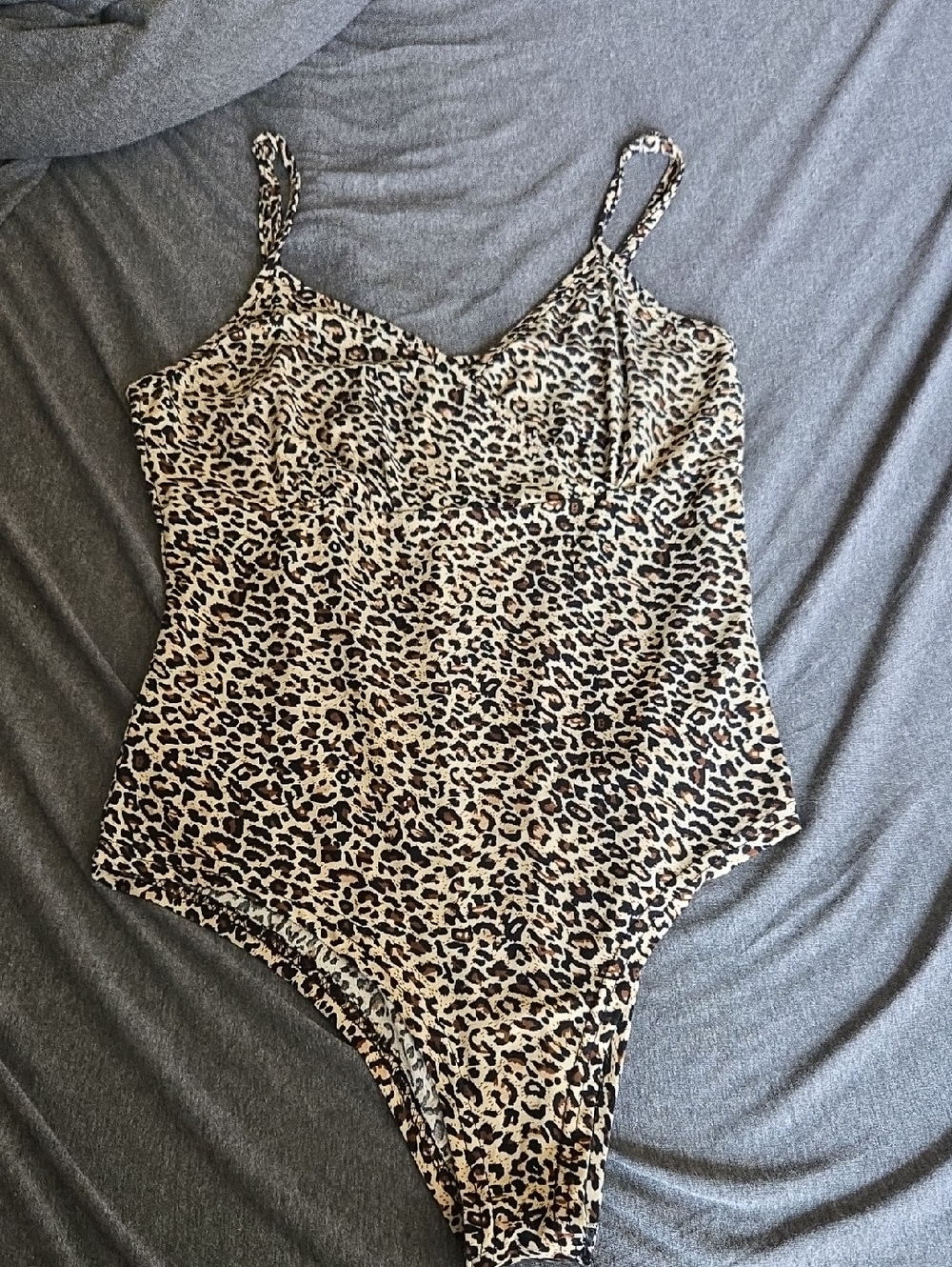 Leopard Print One-Piece Body Suit